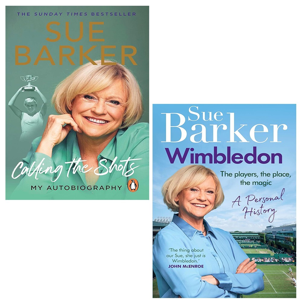 Sue Barker Collection 2 Books Set Calling the Shots, Wimbledon personal (HB)