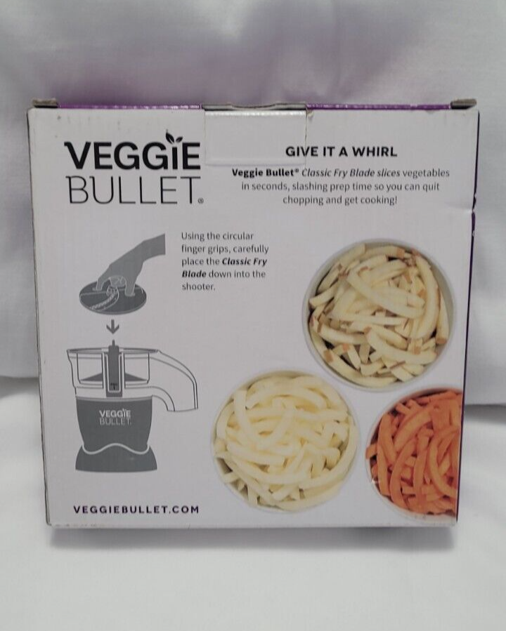NEW Veggie Bullet Classic Fry Blade 7mm Steel Balde Attachment Slices ...