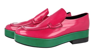 LUXURY PRADA PLATEAU LOAFER SHOES 2DG117 PINK