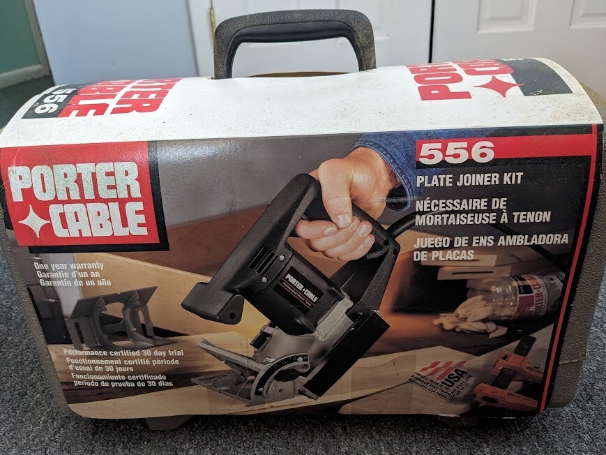 Porter Cable 556 Plate Joiner Biscuit New, original owner PLUS 1000