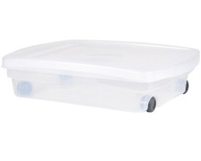 Rollbox mit Deckel 40L Spielzeugkiste Box Rol...