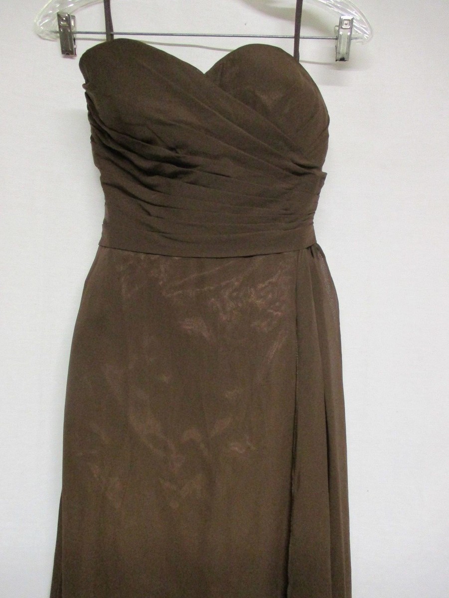Strapless Prom Dress Long Dark Brown Taffeta Evening Gown +P-5 | eBay Strapless Prom Dress Long Dark Brown Taffeta Evening Gown +P-5 | eBay