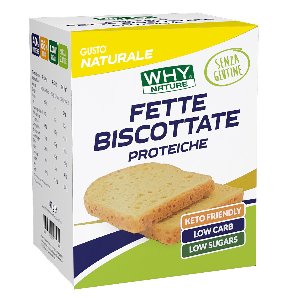 WHY NATURE FETTE BISCOTTATE PROTEICHE 120 GR Naturale