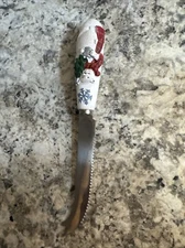 Pfaltzgraff Snow Bear Cheese Plate  Knife ONLY Christmas EXC