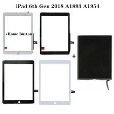 LOT For iPad 6th Gen 2018 A1893 A1954 Touch Screen Digitizer LCD Display Button