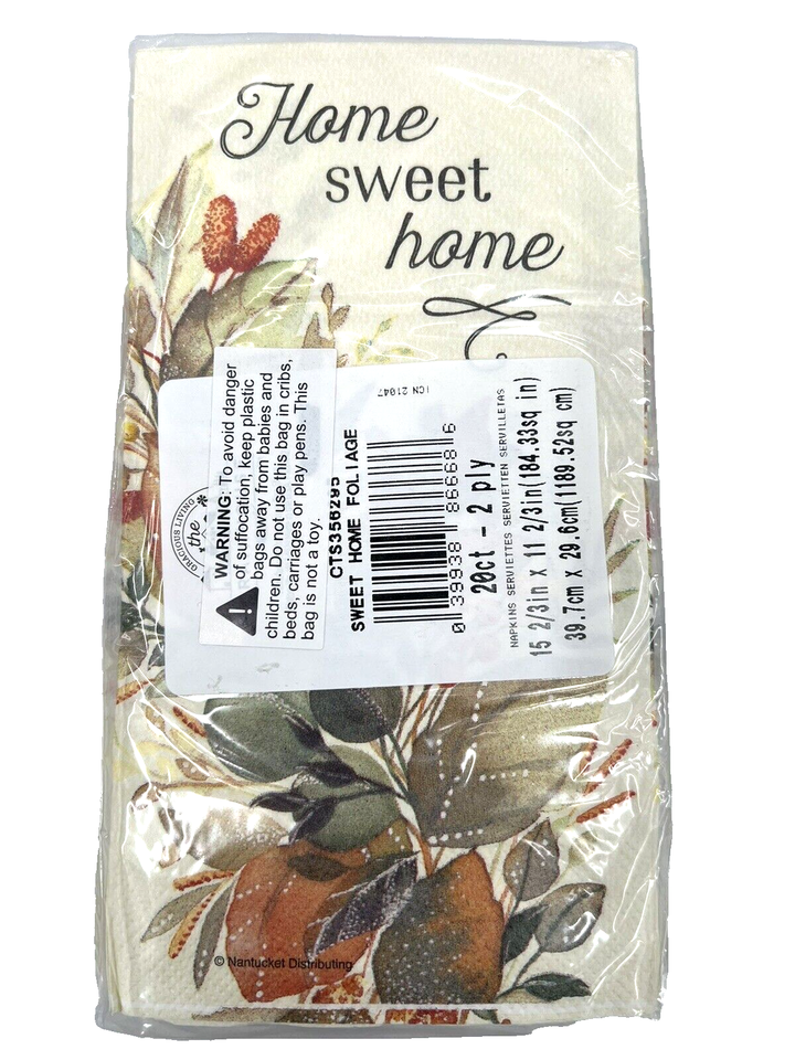Sweet Home Guest Hand Disposal Paper Napkins 2 pk. 20 Ct Ea2Ply Buffet