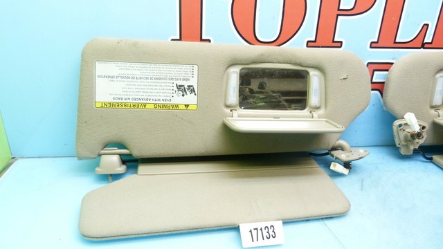 04 05 06 TOYOTA TUNDRA LEFT & RIGHT SIDE SUN VISOR PRIMARY AND