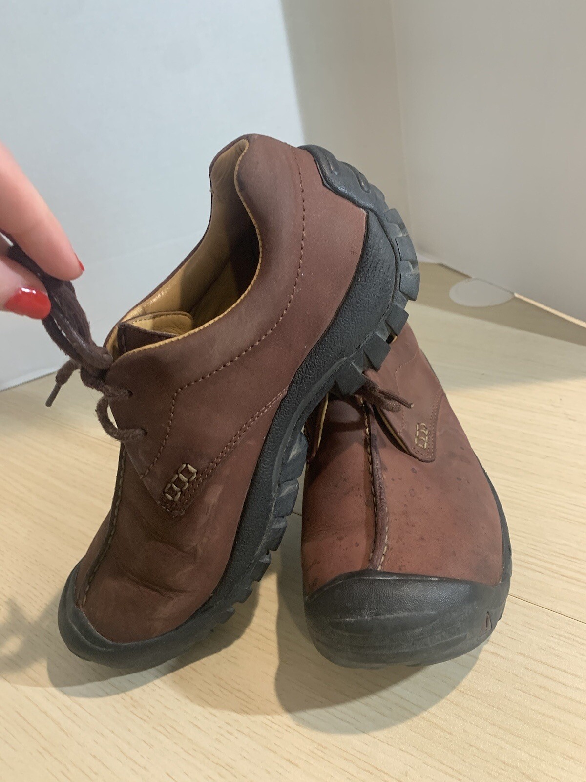 Scarpe KEEN XT0505 mattoni in pelle lacciata top bassi da trekking donna taglia 8 5 39