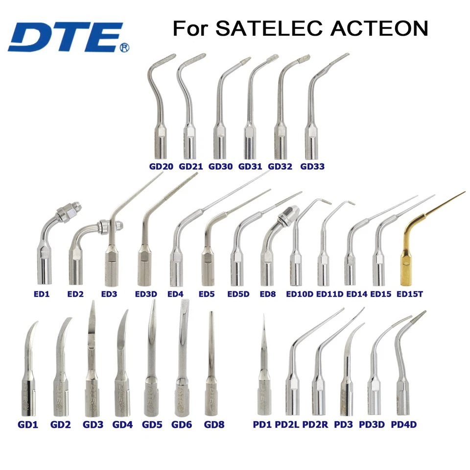 Woodpecker Dental Ultrasonic Piezo Scaler Tips Endo Perio DTE SATELEC NSK EMS - Image 2 of 4