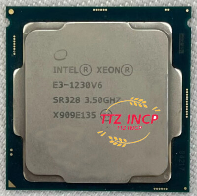 Intel Xeon E3-1230 V6 3.5GHz 4-Core 8M SR328 72W LGA1151 Server CPU processor