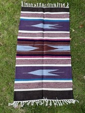 Handgefertigte Öko Baumwolle Chenille Azteken Design Webboden Picknick Matte Teppich 90X160cm