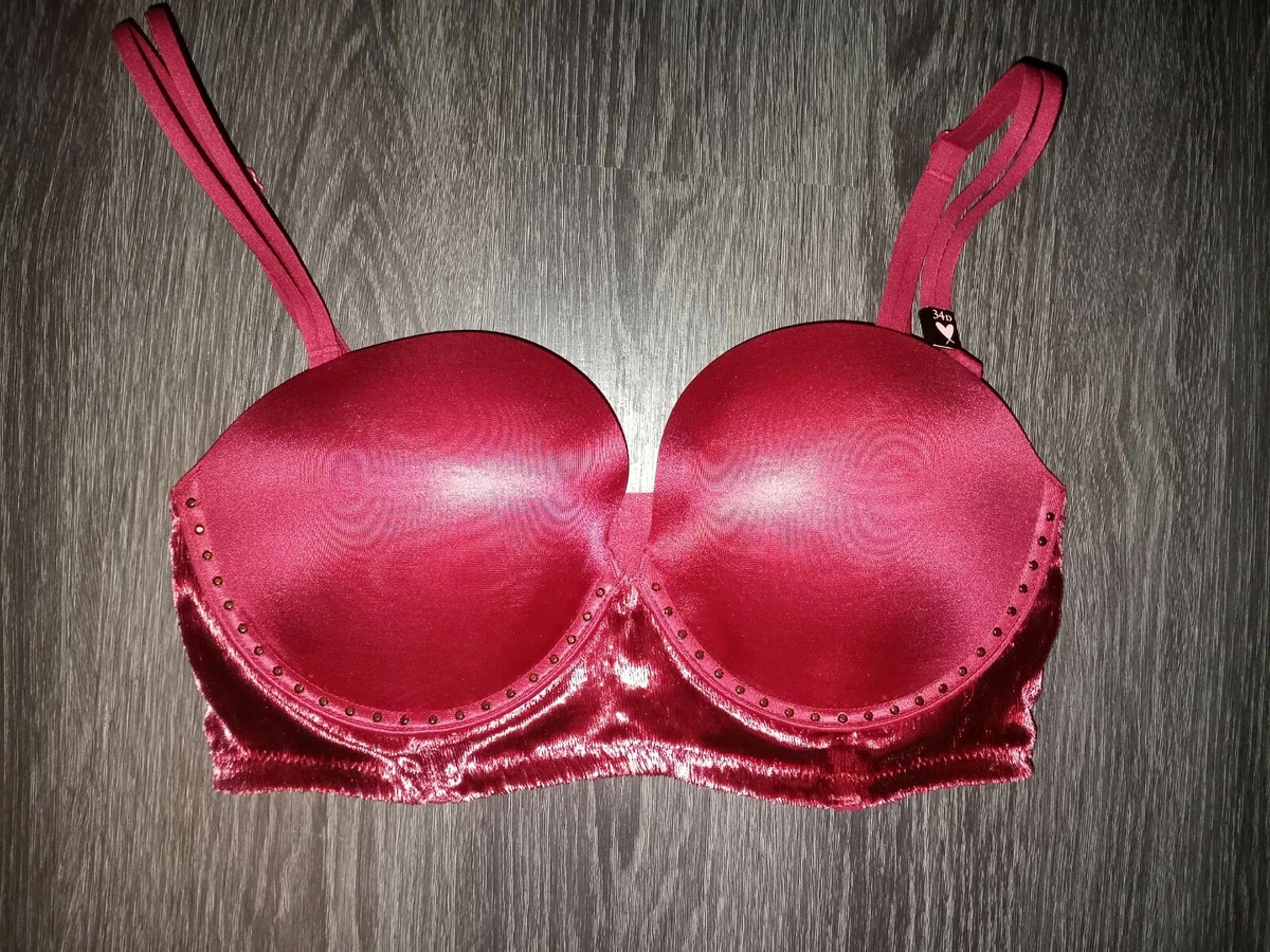 Vs very sexy velvet studded strapless/multiwear push up Bra 34d