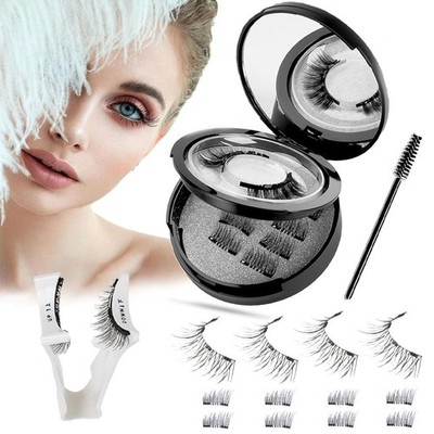4 Paar Wimpern Magnetisch Magnetische Wimpern Mit Zange Magnetic Eyelashes