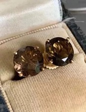 Solid 925 Sterling Silver Lab-Created Chocola...