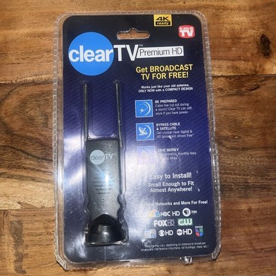 Clear TV Premium HD Mini 4K Ultra TV Antenna As Seen On TV Free Broadcasting NEW