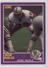 1989 Score Supplemental Bob Golic #406S 0a2