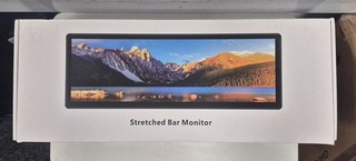 Stretched Bar Monitor 18.5" Electronics HDMI and Plug ins AUCTION PRE OWNED