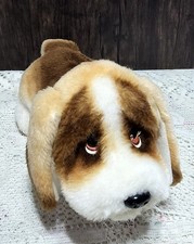 Vintage 1983 Iwaya Corp Basset Hound Japan Mechanical Plush 16"