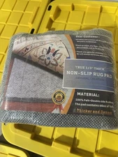 Non-Slip Area Rug Pad 2.5'x9', 1/3" Thick Dual Surface-Felt+Rubber. 2.5x9