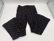 Girls Art Class Sleepwear Lounge Pajama Pants Black Floral - Size L 10/12