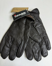 NWT Men's XL Thinsulate Insulation 40 Gram Brown Genuine Leather Gloves