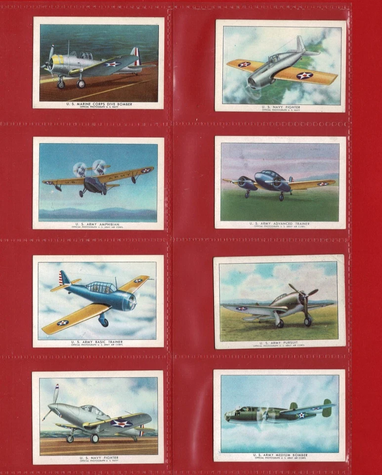 £225 Cat.  1942 MODERN AIRCRAFT - BROWN & WILLIAMSON - Cigarette Card SET (US05) - Image 4 of 4