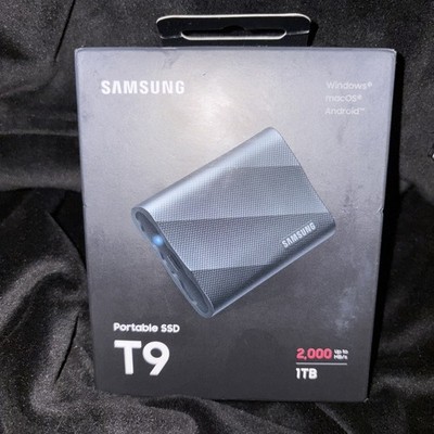 Samsung T9 Portable External SSD 1TB Black USB-C Shock Resistant