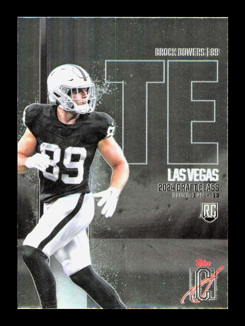 Brock Bowers Rookie #RCV-69 2024 Topps Signature Class Chrome Variation RC