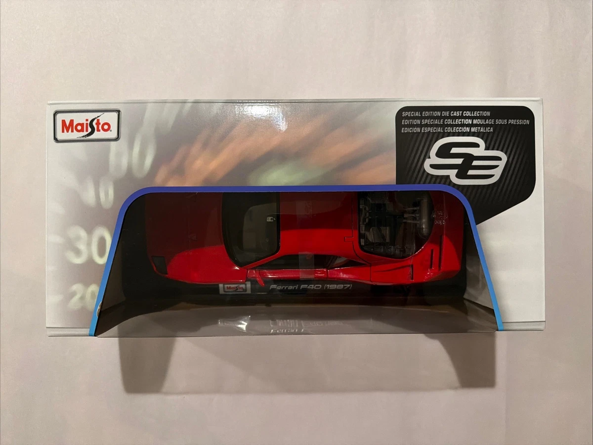 Maisto Special Edition Die Cast Collection 1:18 Ferrari F40 (1987) Red