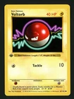 Voltorb LP 67/102 - 1st Edition Base Set Shadowless - Pokemon 1999 (B)