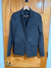 J.Crew Women  s Wool Blazer Size 6 Gray One Button Career Work Jacket