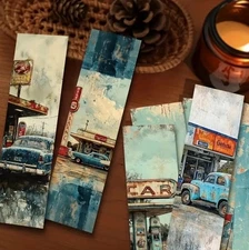 30 PC Bookmark Set Retro Automobiles Cars Antique 1.5" x 6" New Free Ship 426