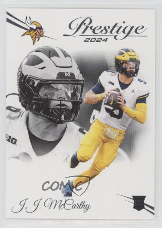 2024 Panini Prestige Rookies JJ McCarthy #311 d0b