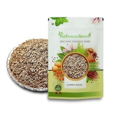 Indian Organic Edible Carrot Seeds Gajar Ke Beej Fresh Ground Indian herbs-250gm