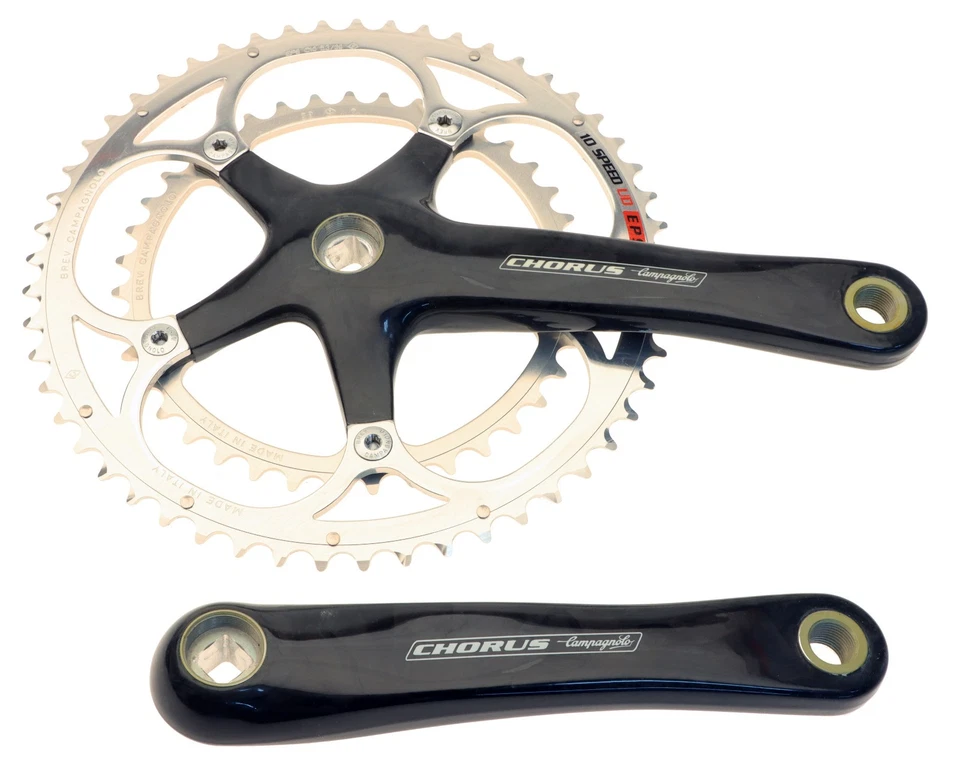 Campagnolo Chorus Carbon Crankset 10 Speed 53/39T 170mm Square Taper '04 NOS NEW - Image 2 of 4