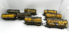 HORNBY - 8 X  CEMENT TANK WAGONS WEATHERED
