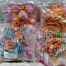 VTG 2000 McDonalds Happy Meal Soft Toy Disney The Tigger Movie Lot Of 4 NOS