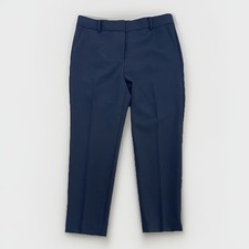 NWT Talbots Hampshire Ankle Pants Women's 12 Blue Straight Leg Mid rise