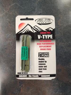 Kool Stop V-Type pads, green (ceramic) Pair (2 pads)