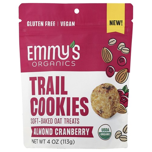 Trail Cookies, Soft-Baked Oat Treats, Almond Cranberry, 4 oz (113 g)