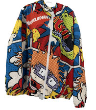 Members Only X Nickelodeon Rugrats Windbreaker Hooded Jacket Size XLARGE