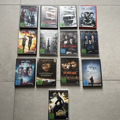 13 DVD Sammlung Thriller, Z.B.Gone Girl,Schneewittchen,Ruf Der Macht,The Factory