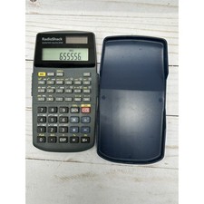 Radio Shack Scientific Calculator 65-1081 Blue Cover Solar Charge - Works
