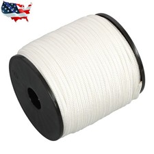 1/4" Nylon Rope 250FT Solid Braid High UV and Abrasion Resistance Industrial