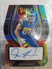 2021 Panini Select - Rookie Signatures Jacob Harris #RS-JHA Tie-Dye Die-Cut /25