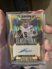 2025 Panini Prizm DP Raheim Sanders Sensational Signatures Rookie Auto /5 SSP