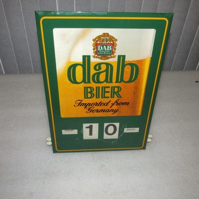 DAB Bier German BEER SIGN Calendar perpetual 10x14 PLZ READ