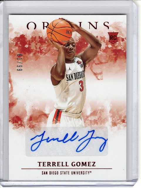 2021-22 CHRONICLES ORIGINS TERRELL GOMEZ ROOKIE/RC AUTO #61/99