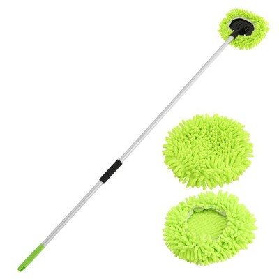 Car Wash Brush Kit - Microfiber Mop Mitt with Long Handle for Scratch-Free