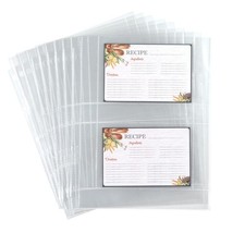 Samsill 8.5 x 11 Inch Recipe Card Page Protectors, 25 Count - 25 Pack, Clear